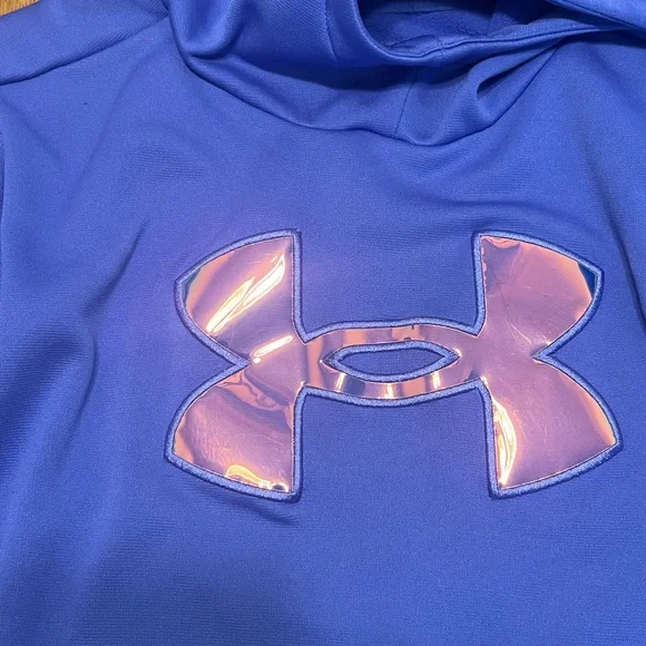 Under Armour Kids Purple/Blue Hoodie Size Large - Picture 3 of 7